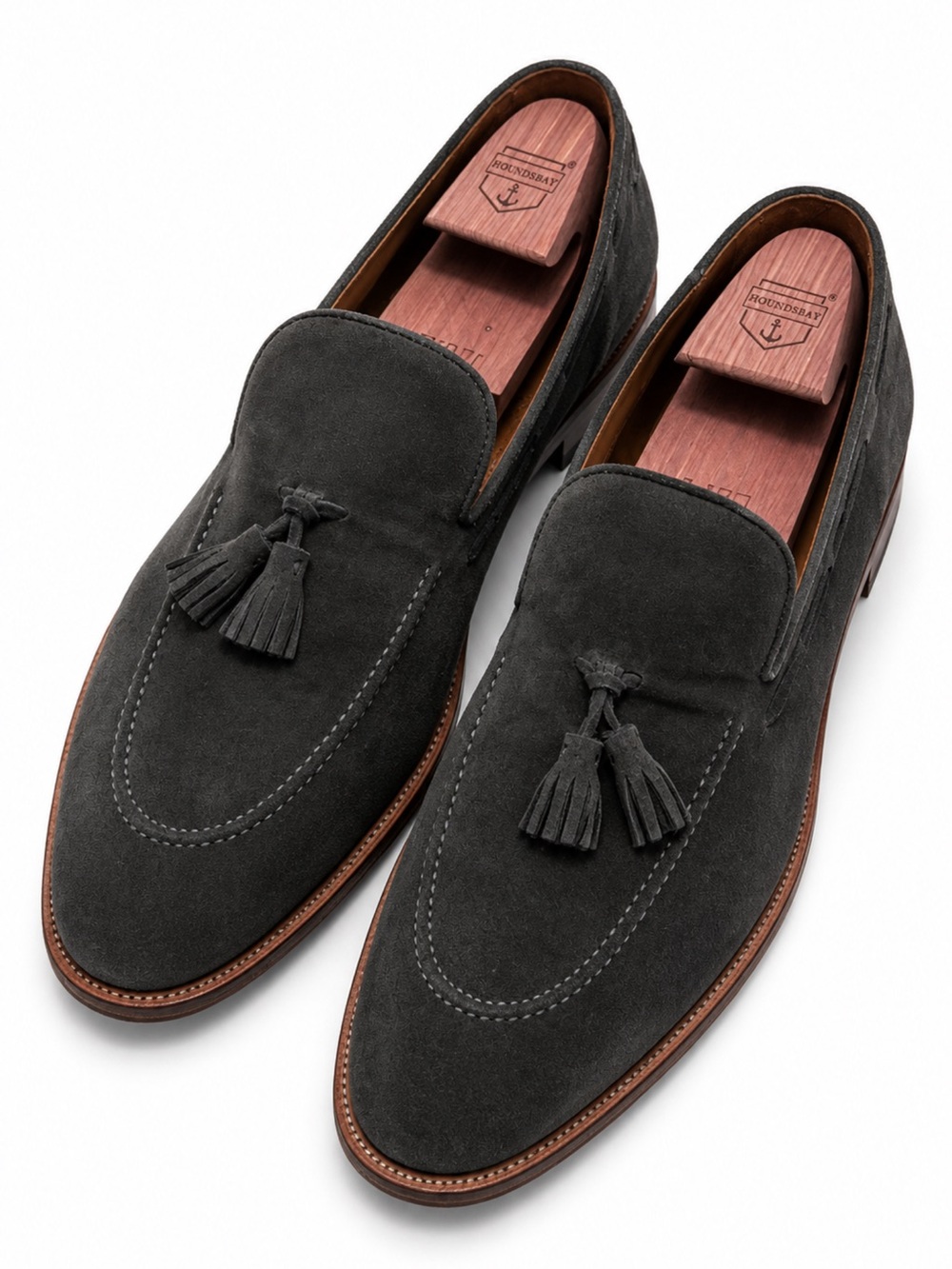 Allen Edmonds Lucca Suede Tassel Loafers, 13D
